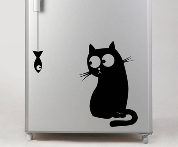 Интерьерные наклейки на холодильник