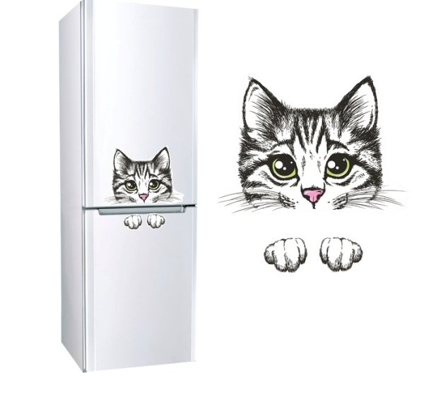 Классные наклейки на холодильник