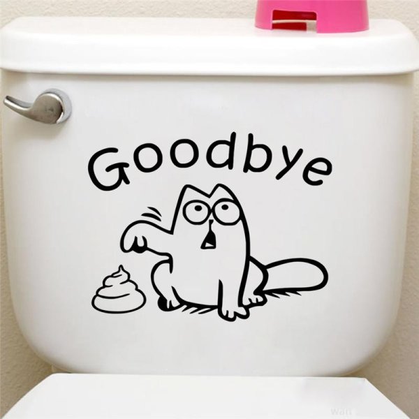 Наклейки в туалет на стену