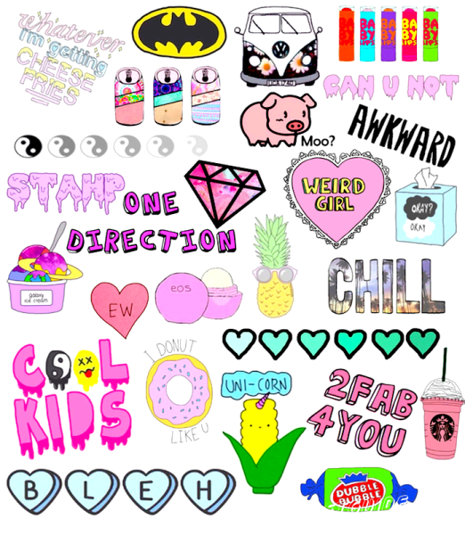 Наклейки для срисовки