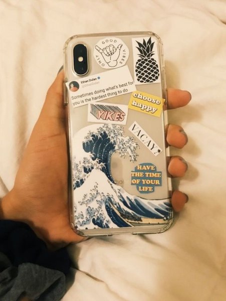 Эстетичные наклейки на чехол