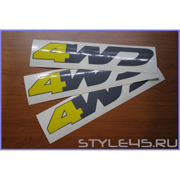Renault Duster наклейка 4wd