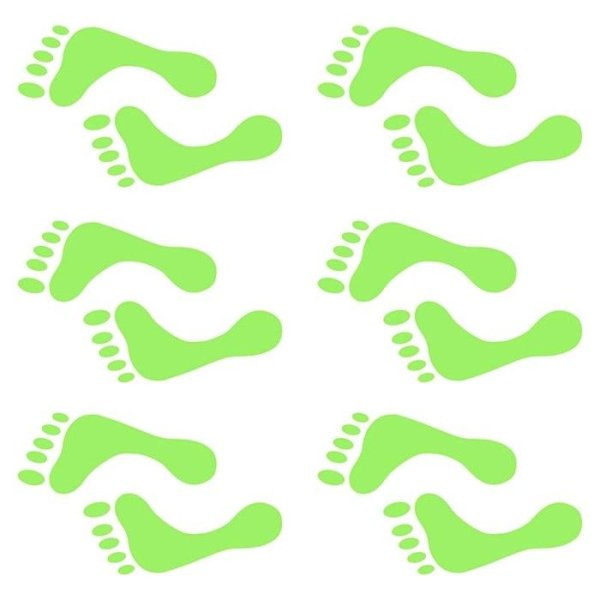 Следы напольные наклейки