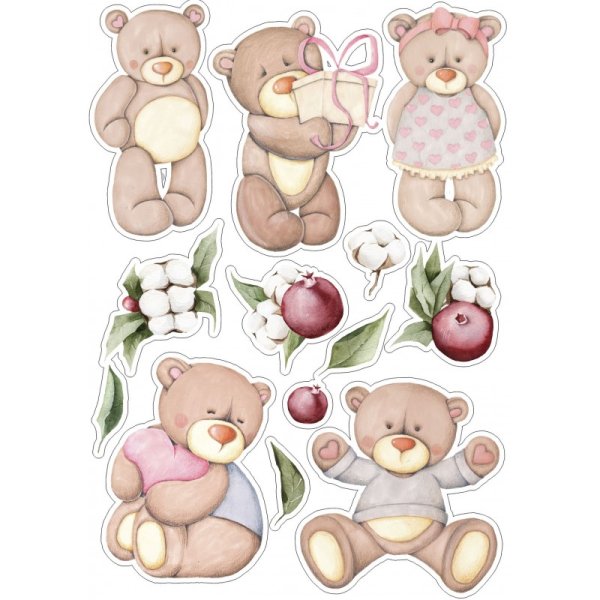 Стикеры в винтажном стиле