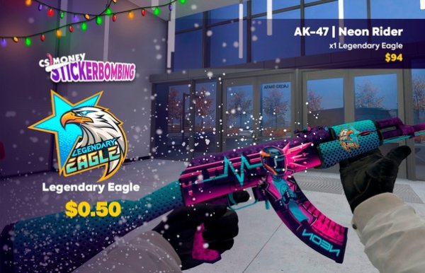 Ak47-Neon Rider Stickers