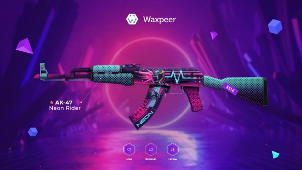 Неоновый гонщик КС го