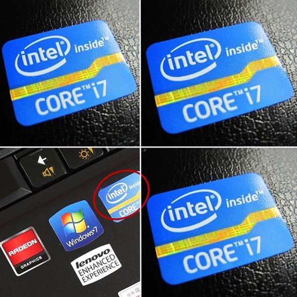Intel Core i5 наклейка 7 Gen