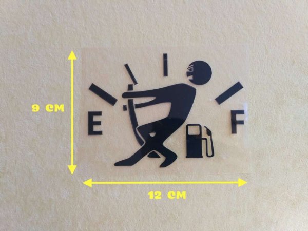 Наклейка на крышку бака прикол