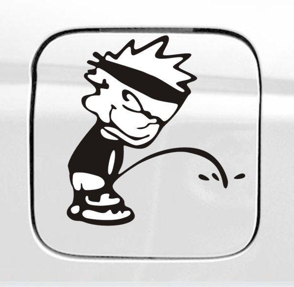 Наклейки на бак авто