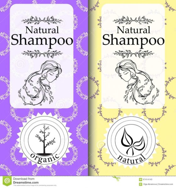 Этикетка шампуня
