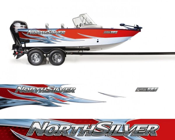 Наклейки на борт катера