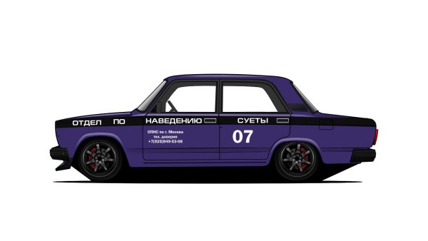 Lada 2107 Police стиль