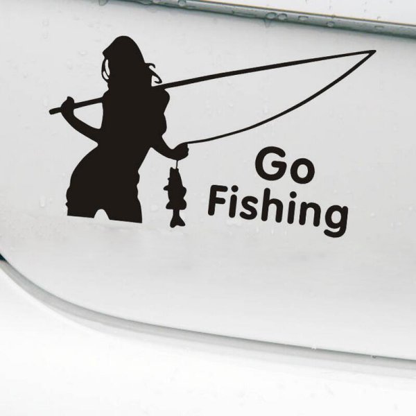 Наклейки на лодочные моторы с рыбами