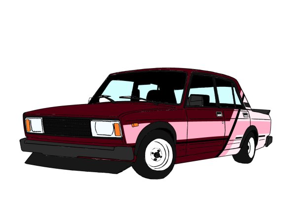 Надписи на лобовом ВАЗ 2107