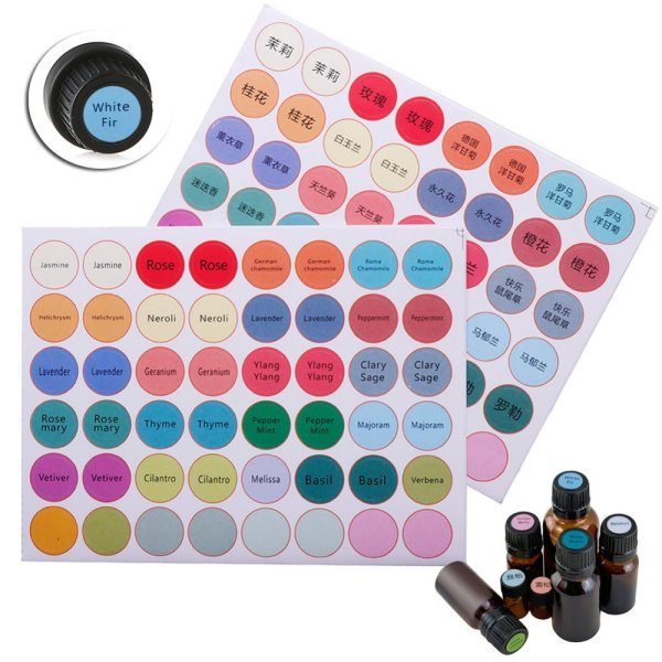 Стикеры на флаконы аромамасел