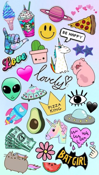 Красивые наклейки