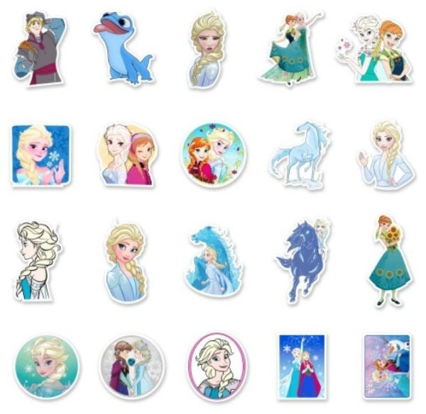 Наклейки Эльза