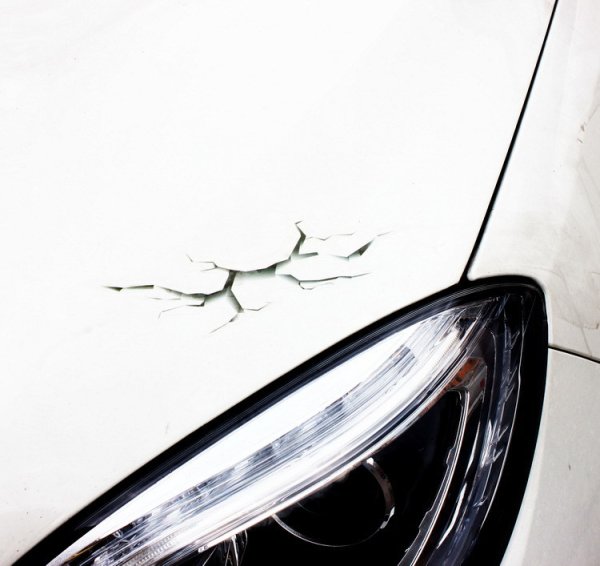 Наклейка на авто котик