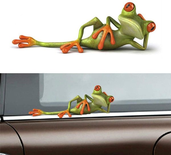 3д наклейка на машину