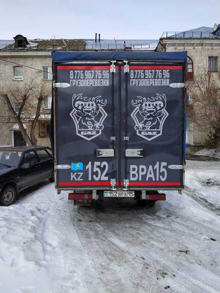 Наклейки на будку газели