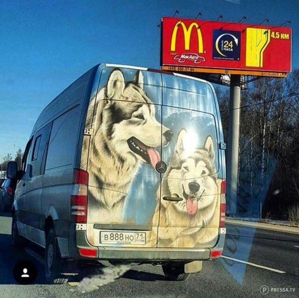 Наклейки на ворота газели