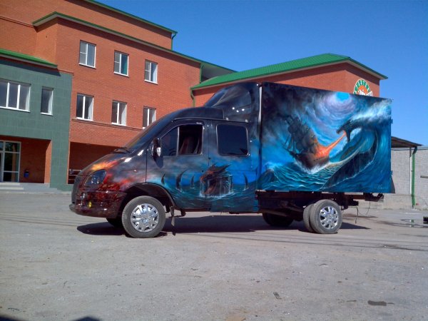 Аэрография на Газель