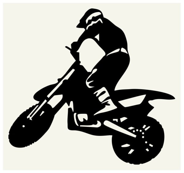 Трафарет мотоцикла