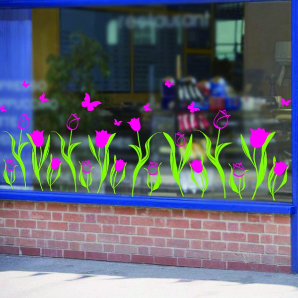 Декоративные наклейки на окна