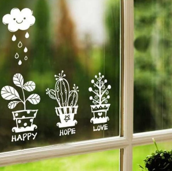 Украшаем окна к весне