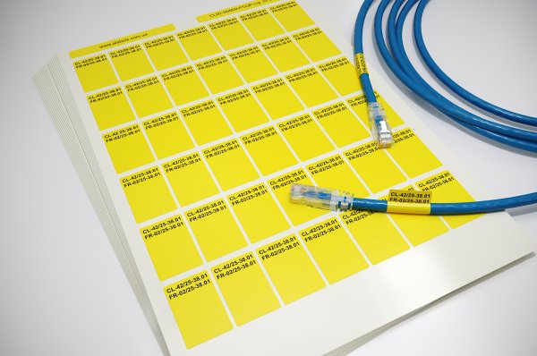 Этикетка-маркер для кабелей 25x19