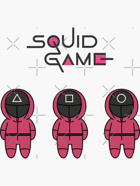 Игра в кальмара картинки мультяшные