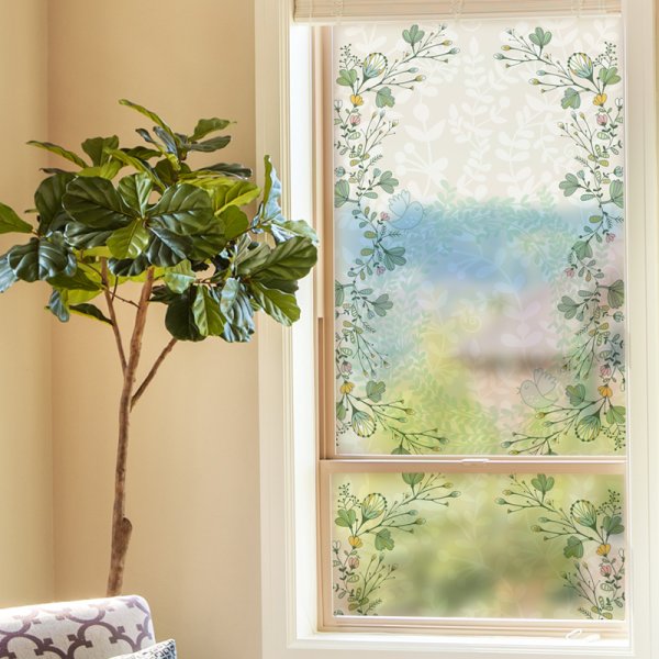 Плёнка на окна декоративная