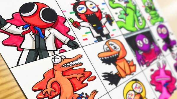 Радужные друзья монстры