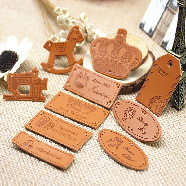 Кожаная бирка