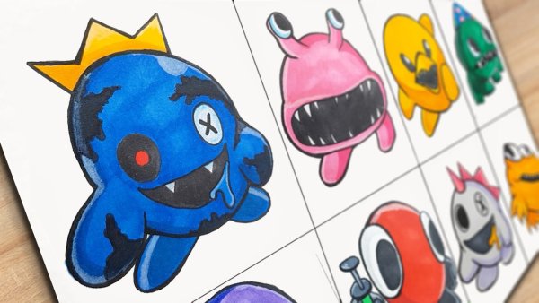 Синий Радужный друг РОБЛОКС