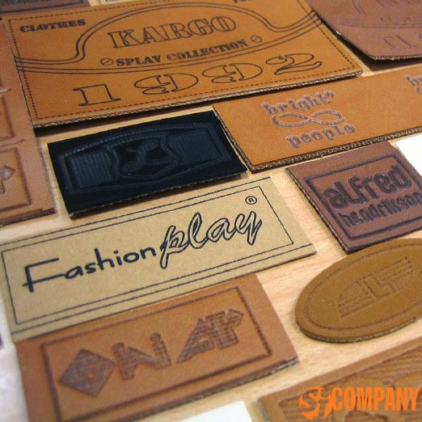 Кожаные этикетки с логотипом