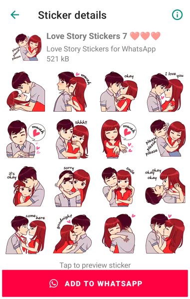 Милые наклейки Love