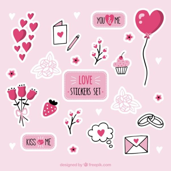 Романтичные Стикеры