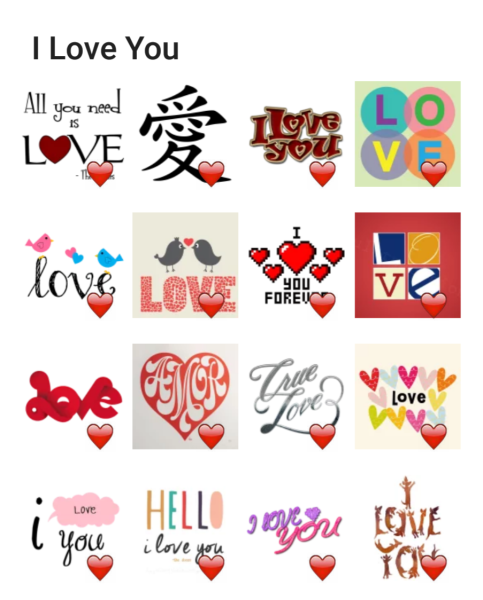 Стикер поцелуй