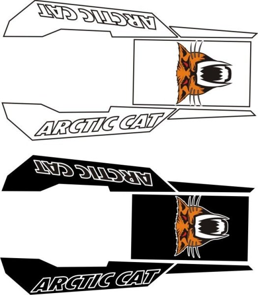 Наклейки для снегохода Arctic Cat Bearcat 570