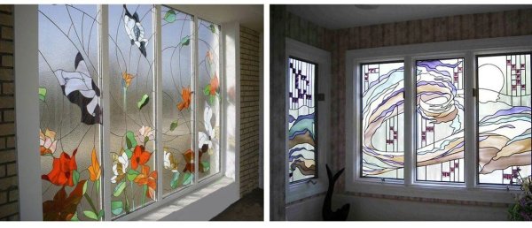 Витражная пленка на балконе