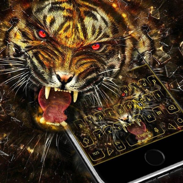 Временное тату тигр