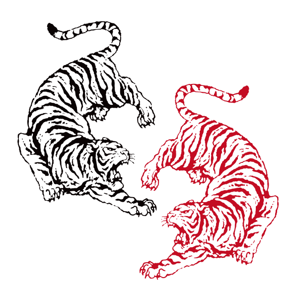 Наклейка тигра на машину