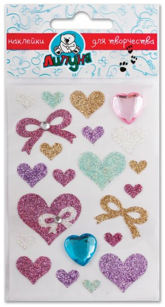 Наклейки с блестками
