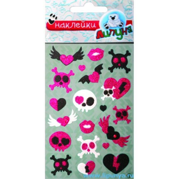 Наклейки с блестками