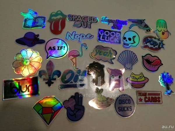 Декоративные наклейки блёстки