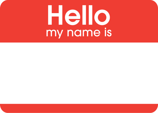 Стикеры hello my name