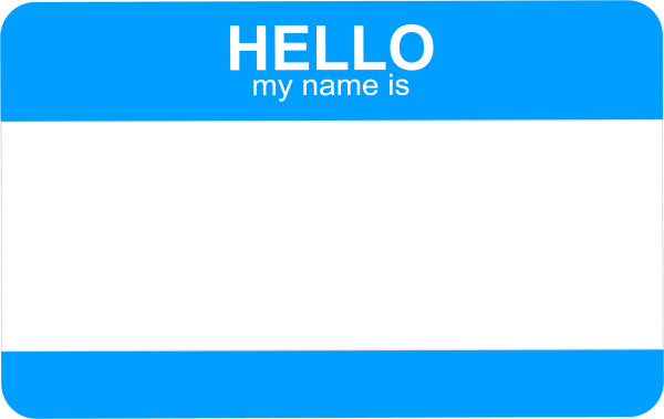 Наклейка my name is