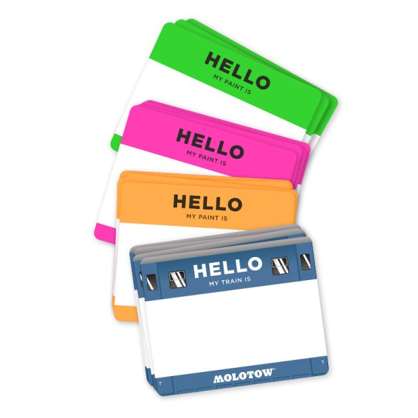 Наклейка Хелло май нейм