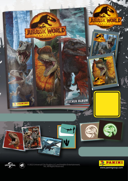 Альбом Панини мир Юрского периода